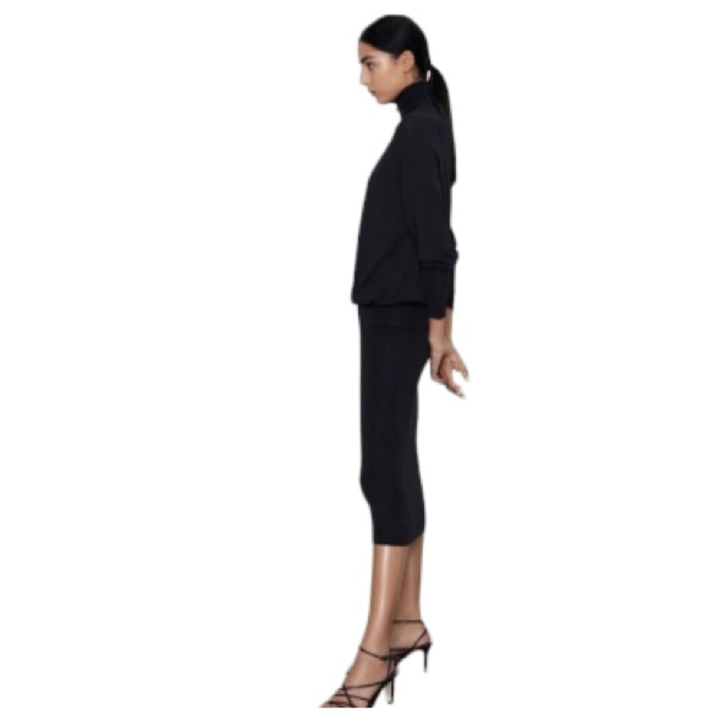 Zara Fitted Knit Dress - Picture 3 of 10